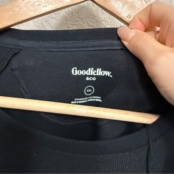 NWT goodfellow & co men’s sz XXl black crew neck pull over heavy weight tee - Picture 4 of 7